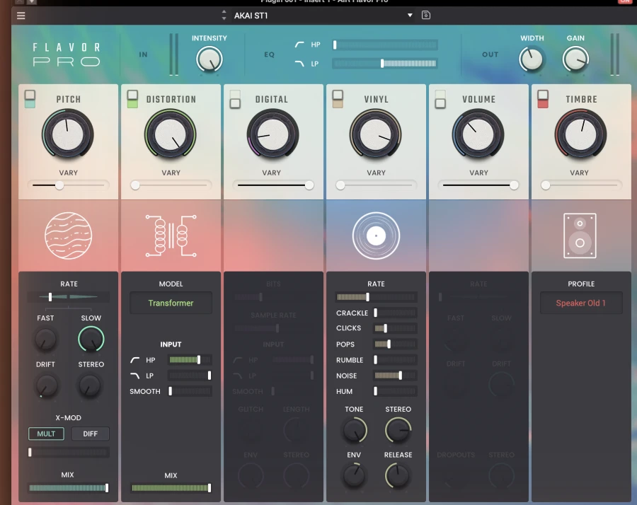 AIR Flavor Pro plugin interface