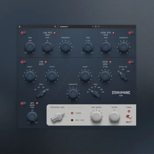 AIR Stereophonic EQP plugin interface