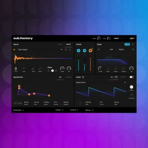 AIR Sub Factory synthesizer plugin interface