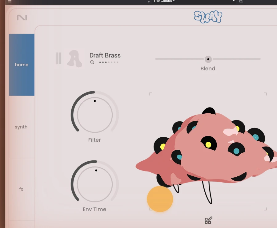 Native Instruments Sway MPC Edition plugin interface