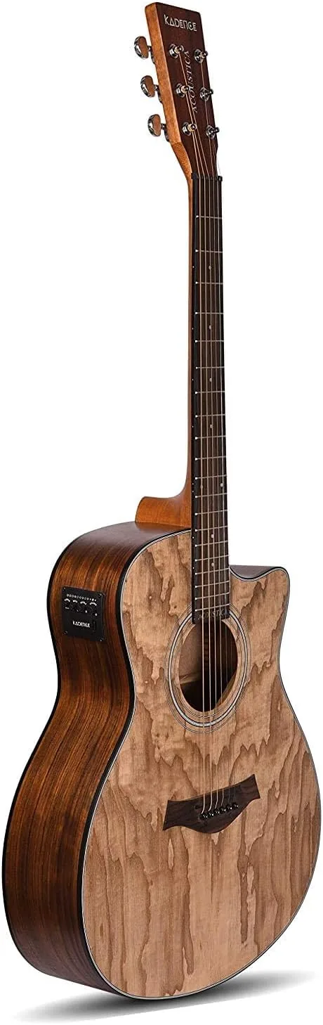 Kadence Acoustica Series Acoustic Electric Guitar, Ash Wood