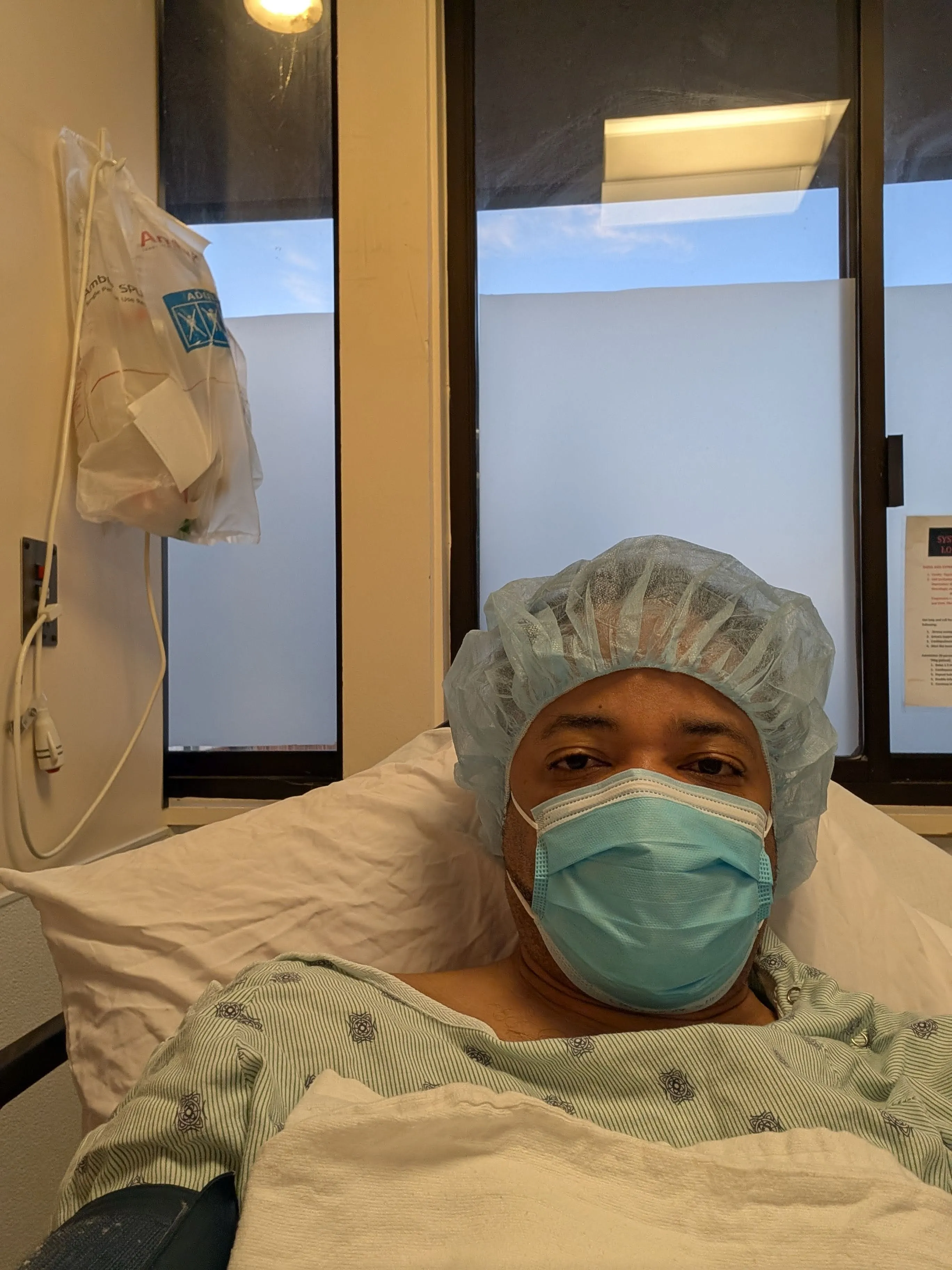 Warren Blackwell in hospital for treatment